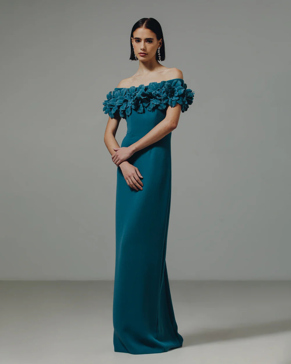 Catherine Regehr Off Shoulder Jagged Tulip Gown Catherine Regehr Off Shoulder Jagged Tulip Gown