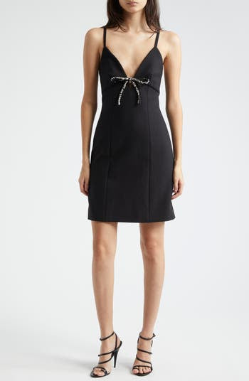 Cinq à Sept Women's Adele Embellished Bow Minidress - Black