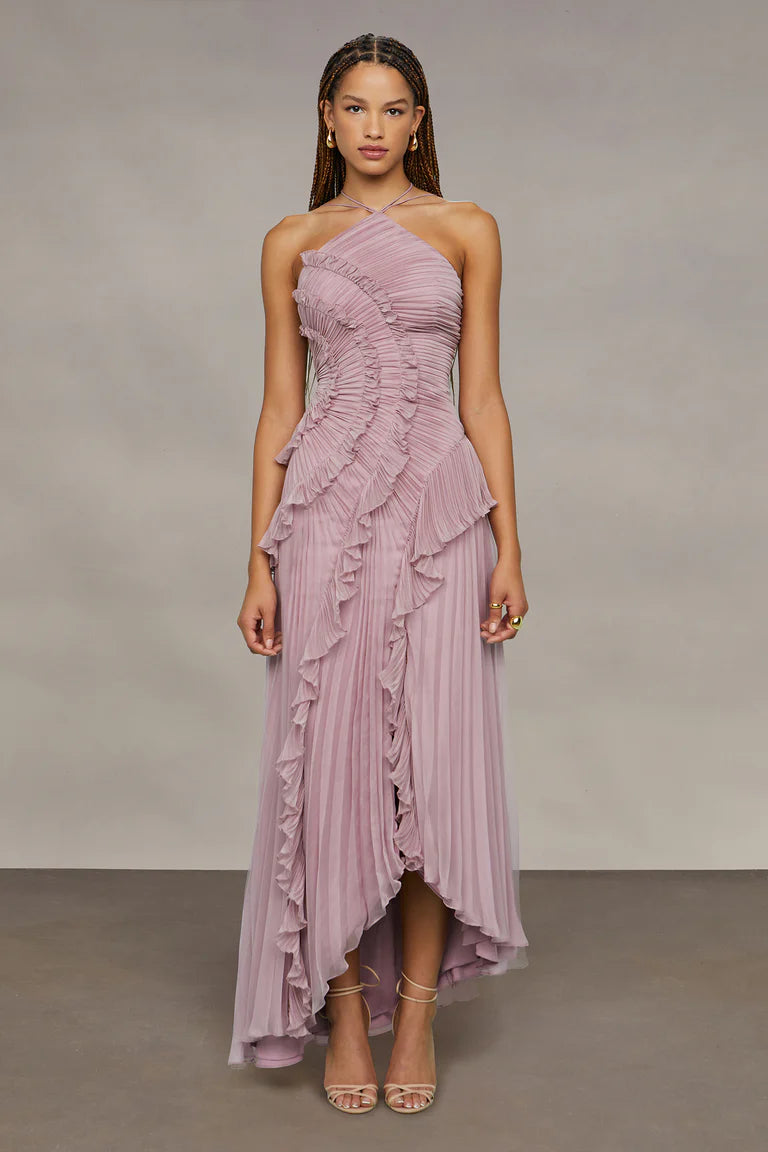 amur trinity maxi dress Amur Lorelie Halter Gown