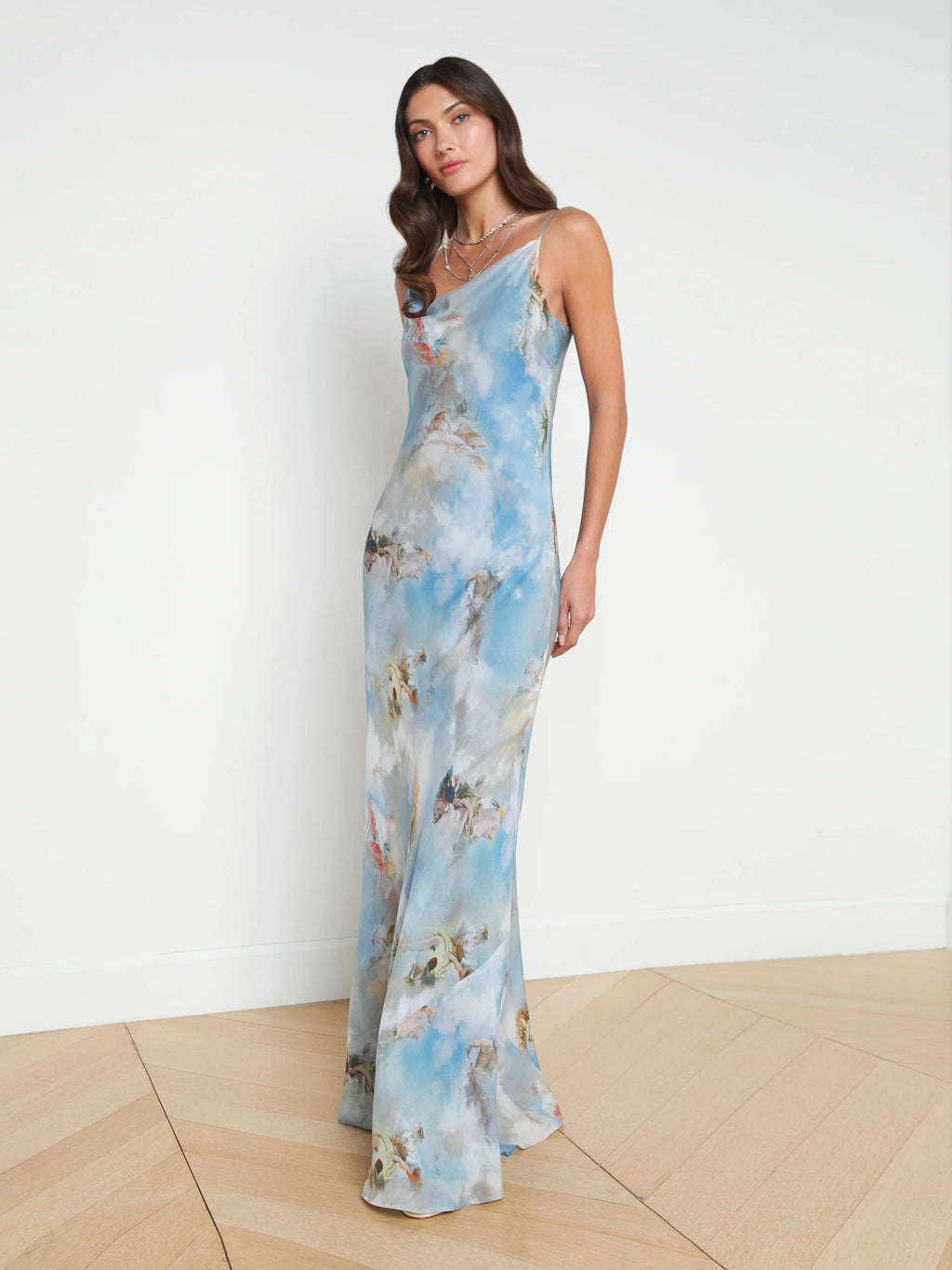 L'Agence Christine Silk Maxi Dress – Très Chic