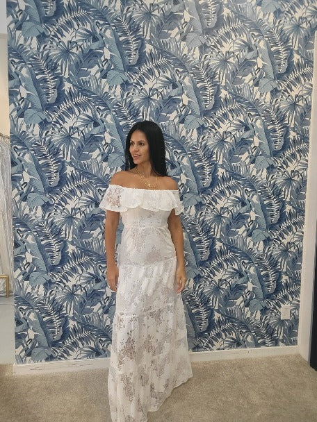 Liu Jo Lace Midi Off The Shoulder Dress Liu Jo Lace Midi Off The Shoulder Dress