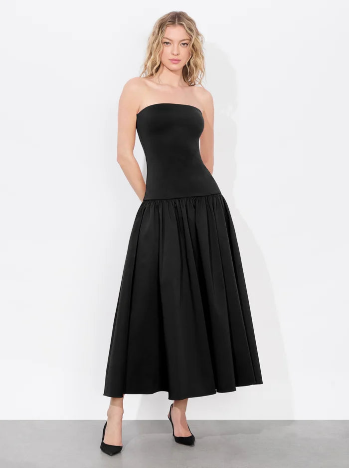 Alice & Olivia Oriana Drop Waist Midi Dress Trs Chic Alice & Olivia Oriana Drop Waist Midi Dress Trs Chic