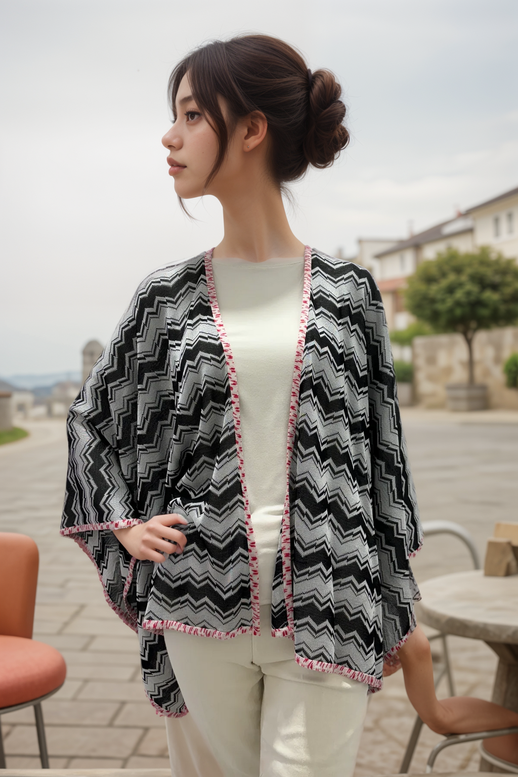 Missoni Zig Zag Knit Poncho – Très Chic