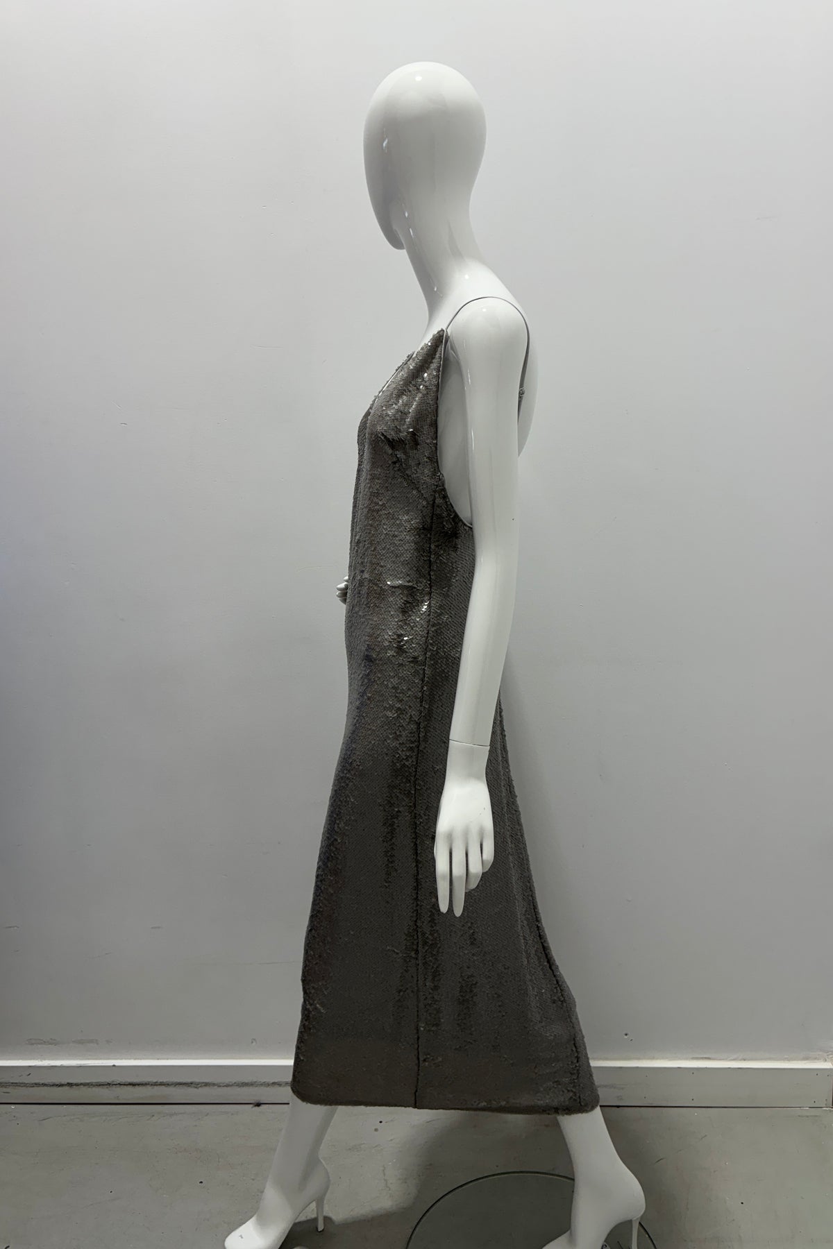 Allen Schwartz Estelle Sequin Slip Midi Gown
