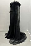 Gemy Maalouf Off the Shoulder Gown with Flower Embellishment Dress
