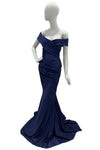 Jessica Angel Off the Shoulder Gown with Sash
