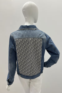 Ascend Christian Dior Silk Scarf Design Denim Jacket
