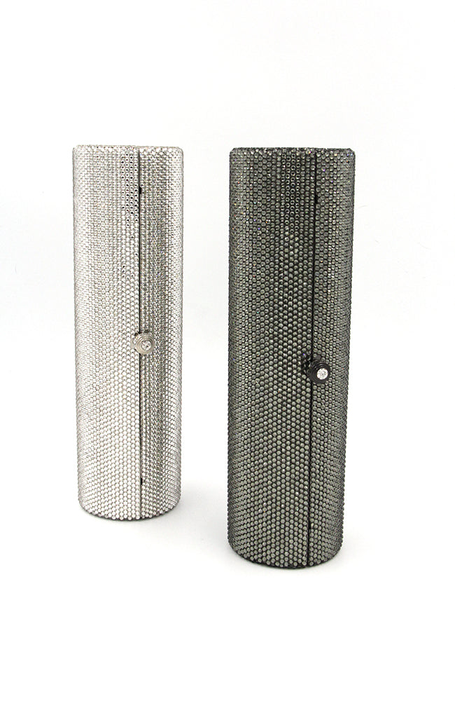 The Sorrento Pleated Crystal-Clasp Clutch