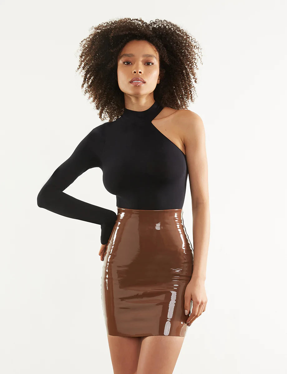 Commando Faux Patent Leather Mini Skirt – Très Chic