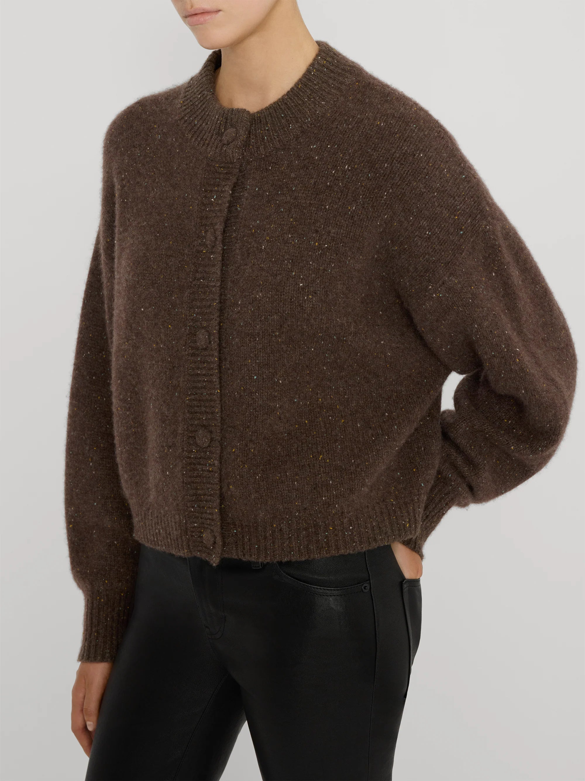Frame The Cashmere Fleck Cardi