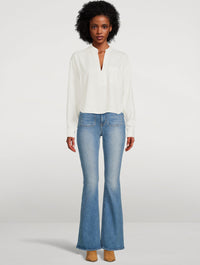 Veronica Beard Beverly High Rise Skinny Flare Jeans