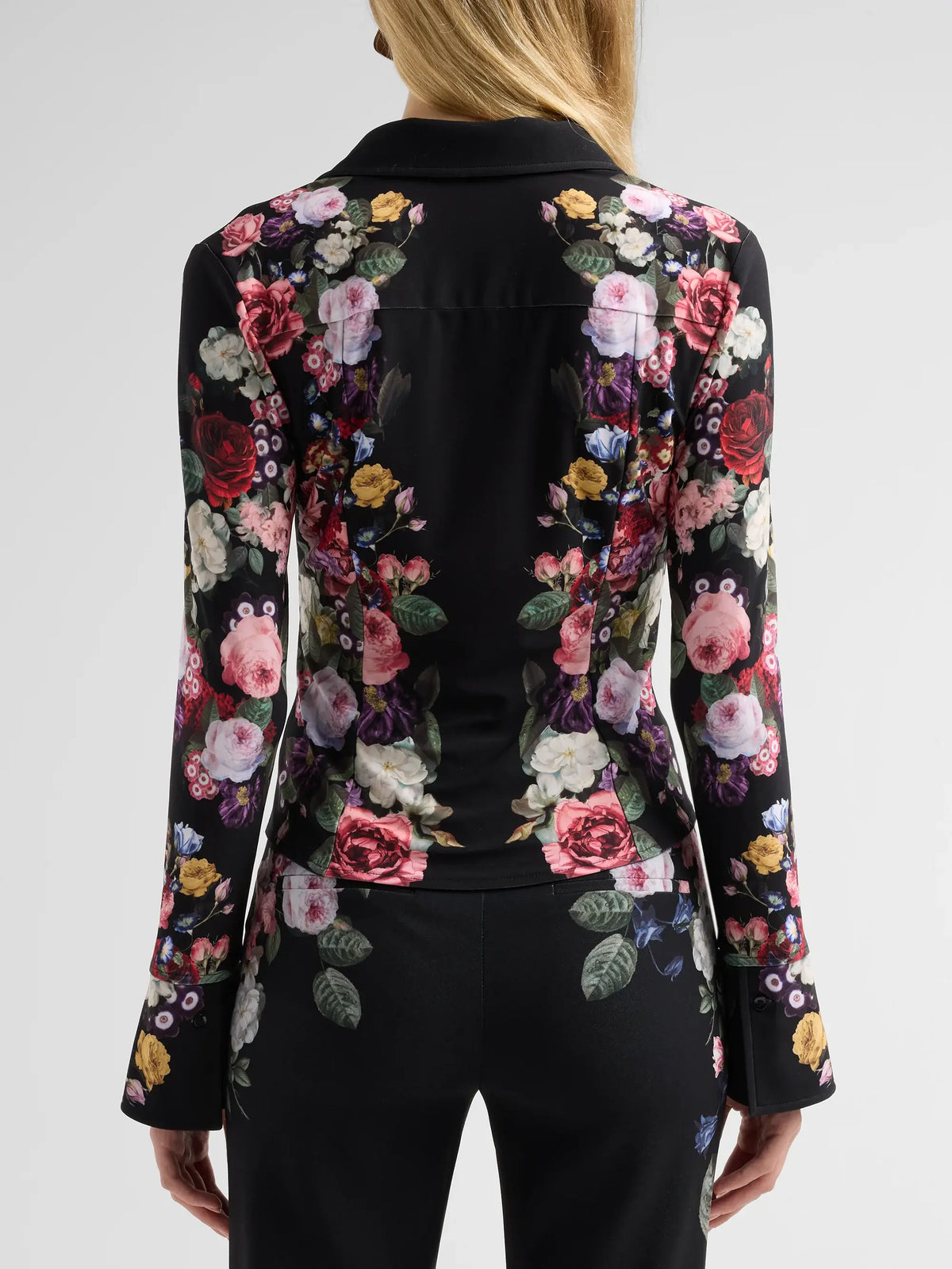 Chemisier en maille Freya cintré à la taille et boutonné Alice + Olivia CC610P36006-AA011 Hollywood Dreams