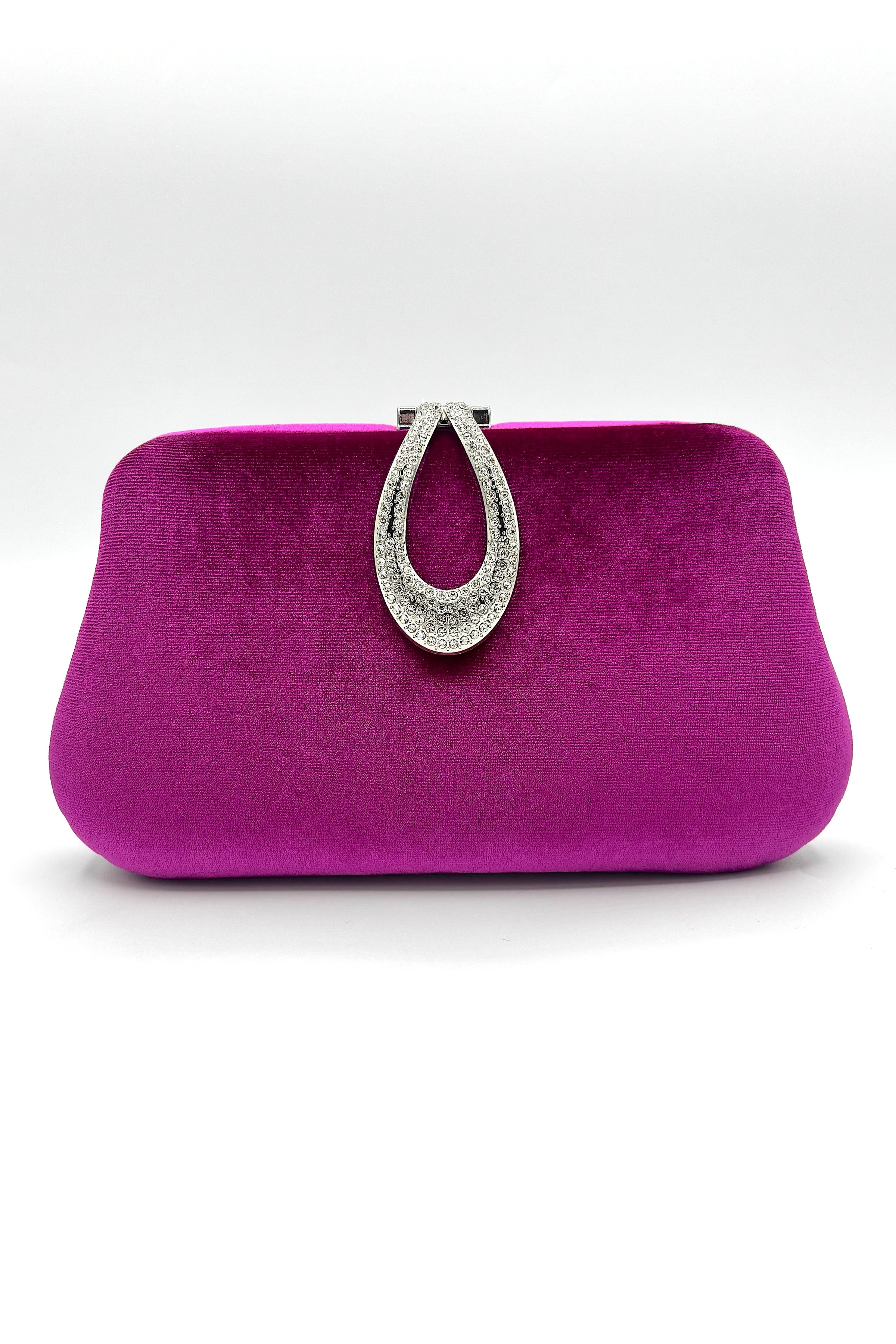 Tres Chic, pochette feuille, rose vif