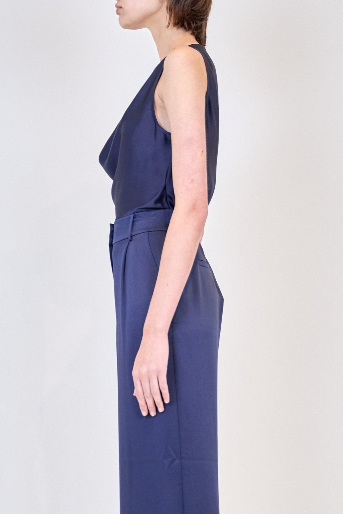 Simkhai Nubia Draped Woven Top