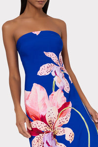 Milly Vera Satin Floral Maxi