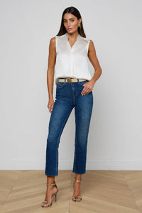 L'Agence Hendrix Silk Sleeveless Blouse