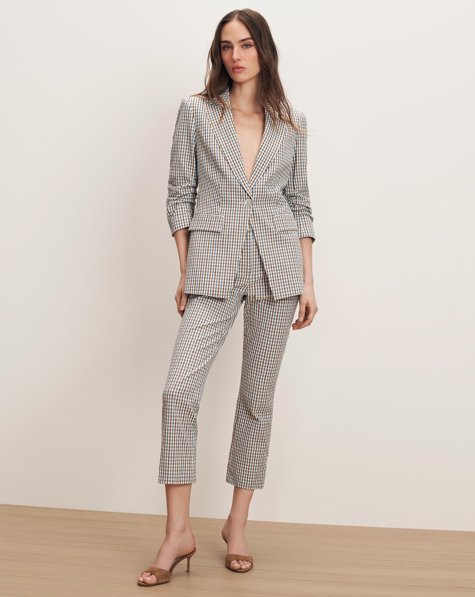 Veronica Beard Clayton Dickey Jacket Gingham