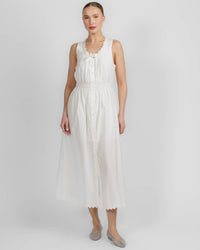 Frame The Serene Midi Dress White