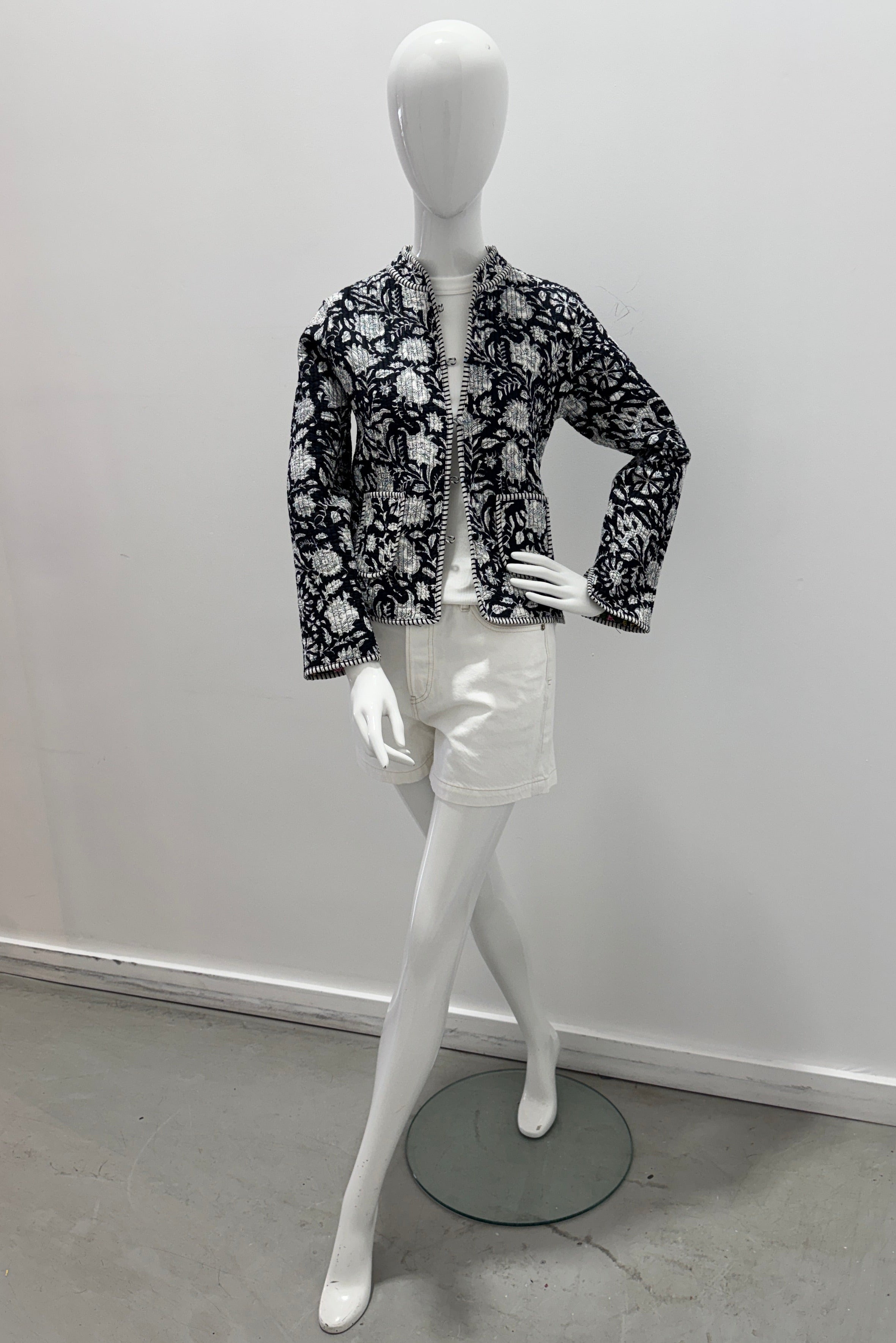 Veste matelassée réversible en coton
