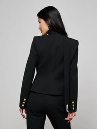 L'Agence Romy Tie Neck Blazer