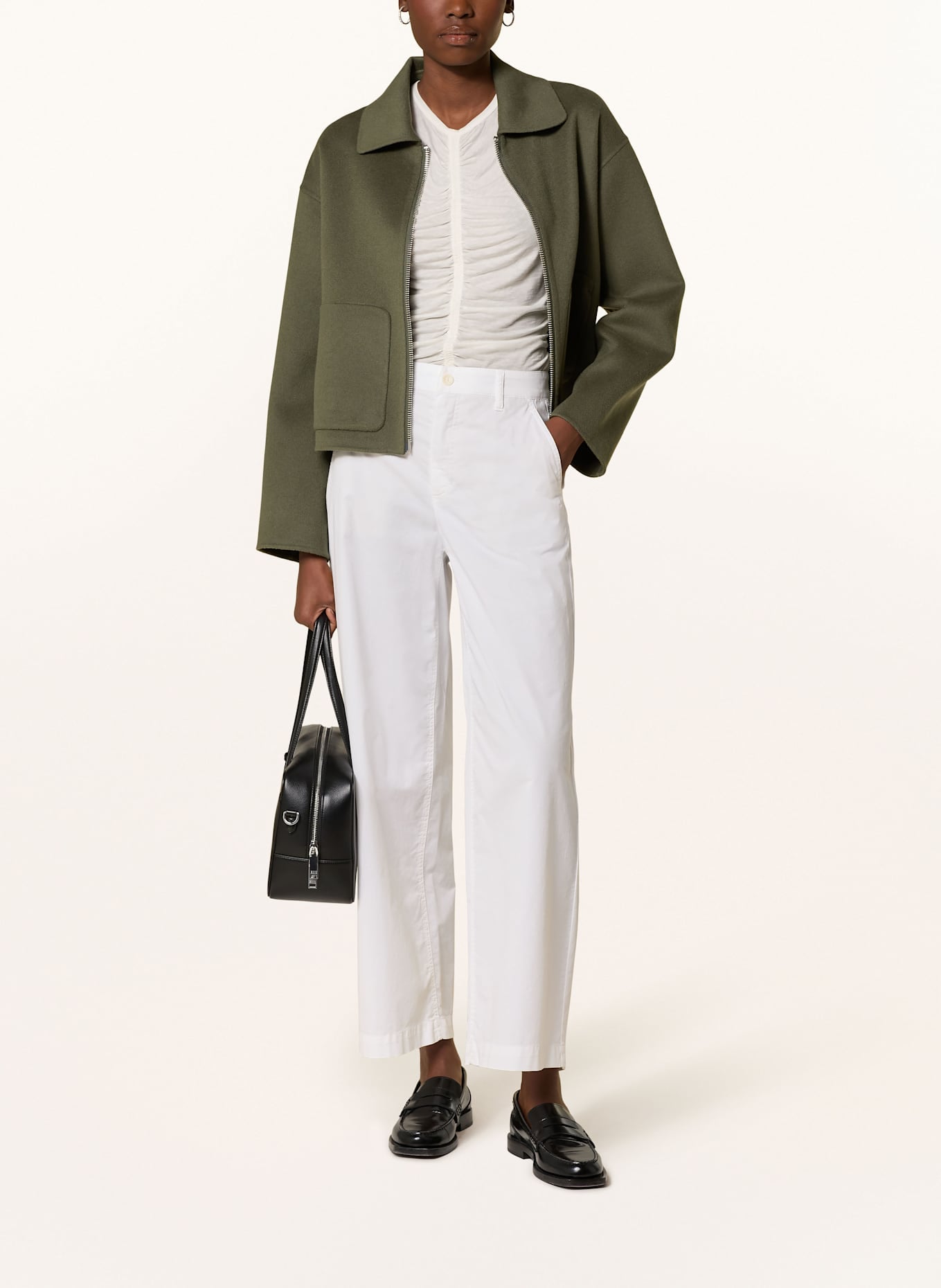 Raffaello Rossi Pantalon Coton Yuki Blanc