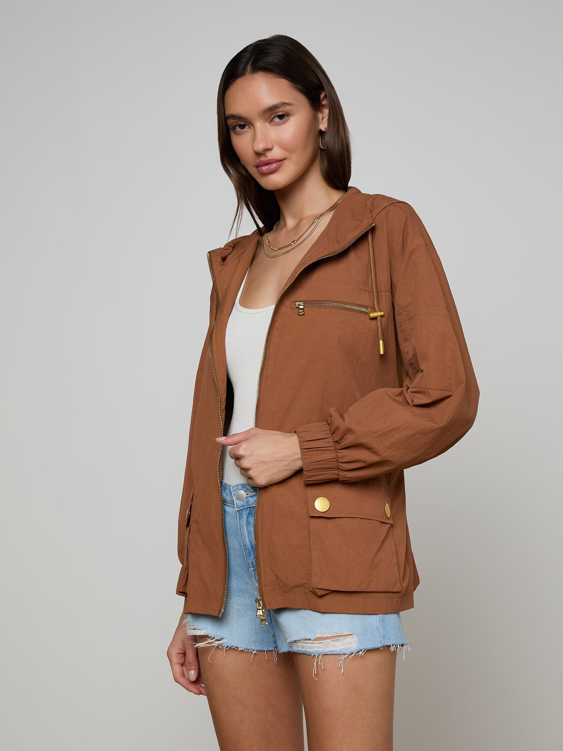 L'Agence Calina Windbreaker Fawn