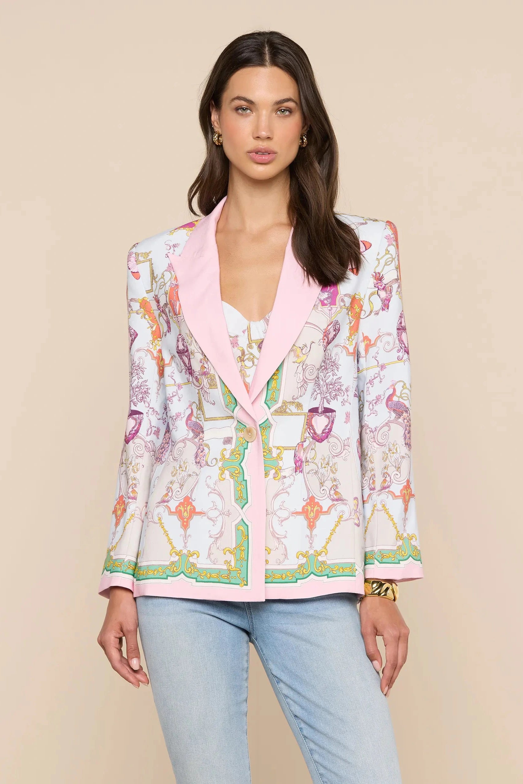 L'Agence Blazer Décontracté Gweny Multi Baroque Toile