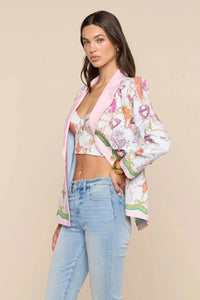 L'Agence Blazer Décontracté Gweny Multi Baroque Toile