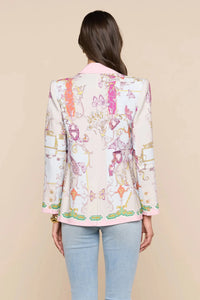 L'Agence Blazer Décontracté Gweny Multi Baroque Toile