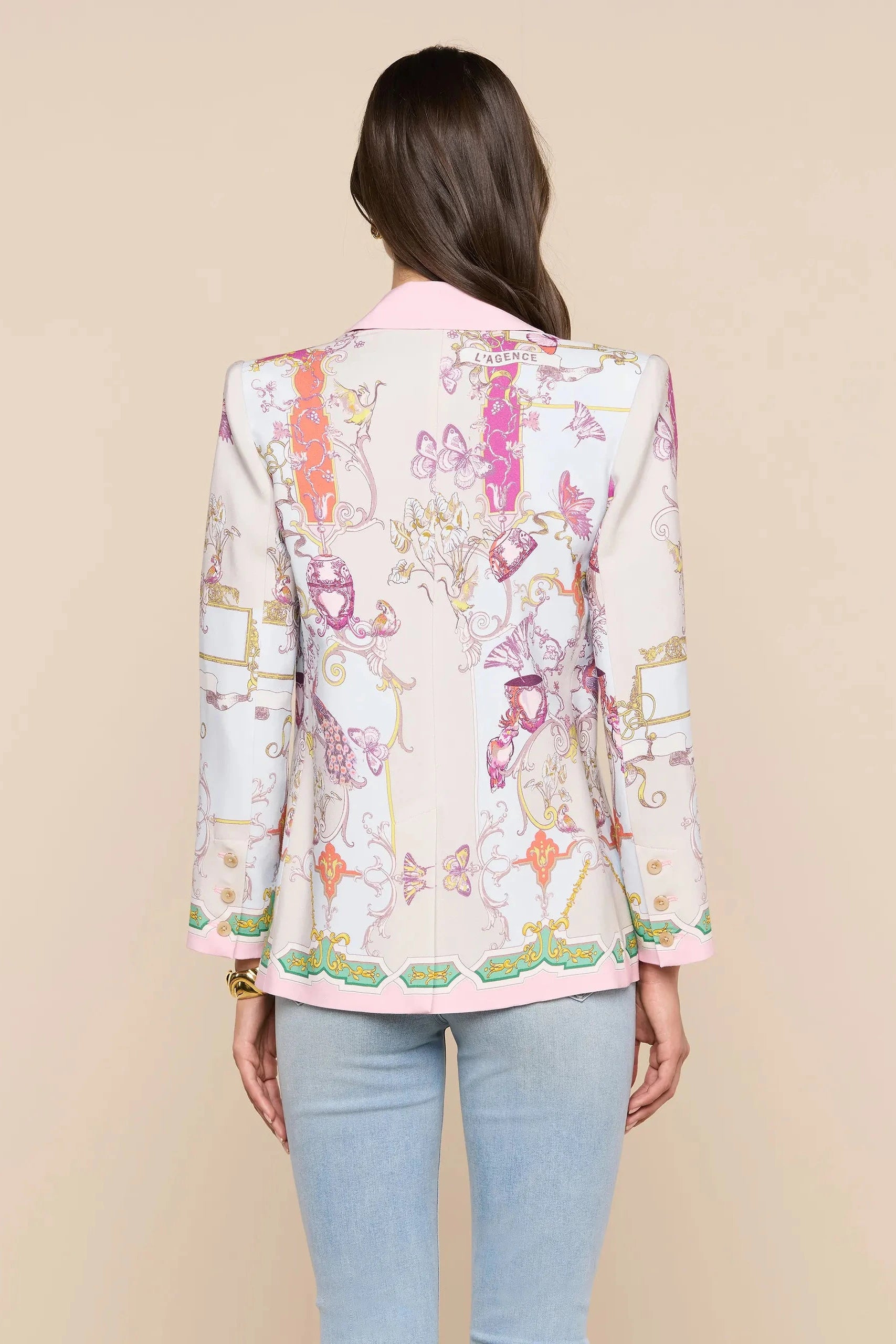 L'Agence Blazer Décontracté Gweny Multi Baroque Toile