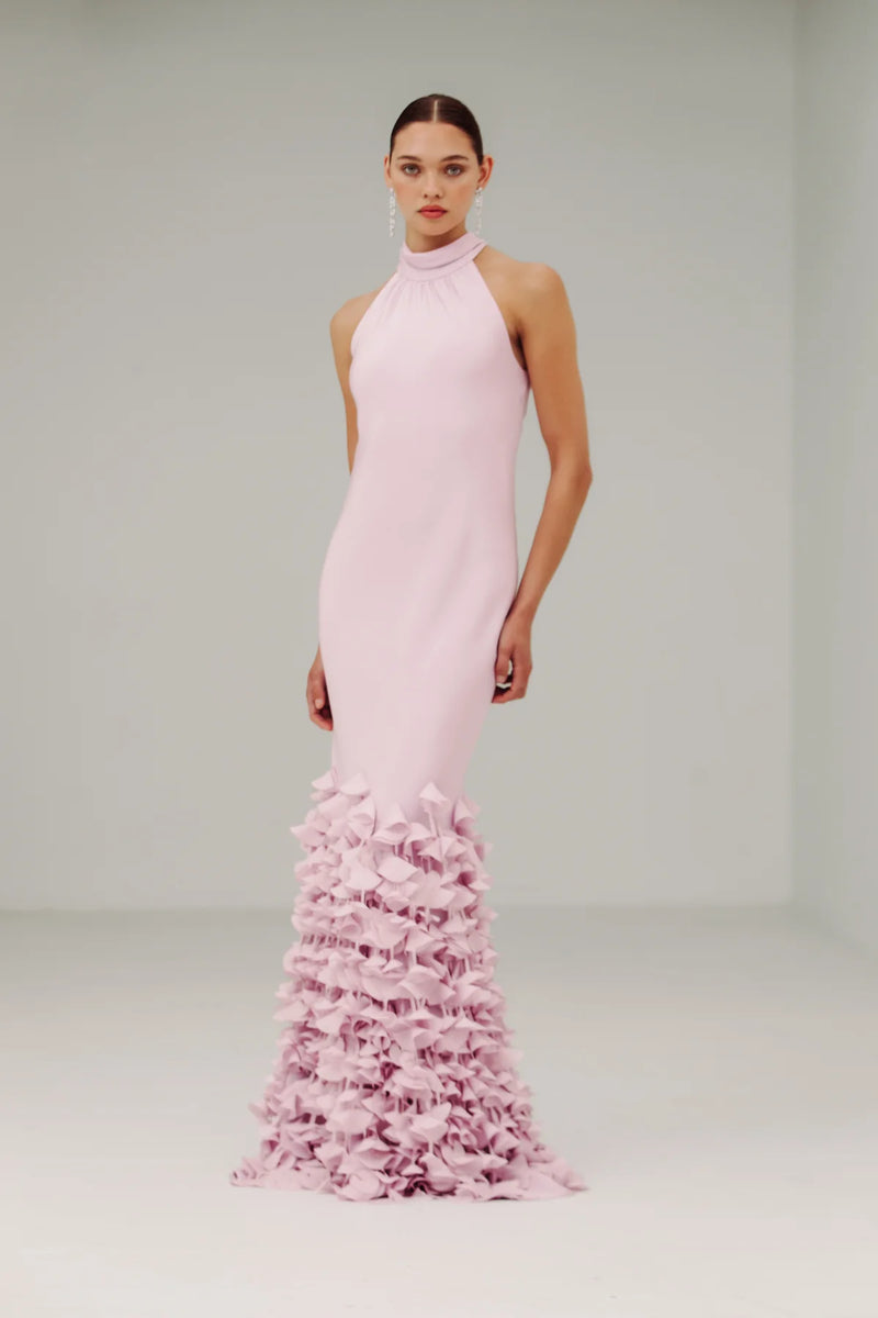 dress long pink Zapakasa Women Hot Pink Long Prom Dress with Slit A-Line Spaghetti Straps Party Dress