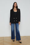 L'Agence Eileen Knit Boyfriend Blazer