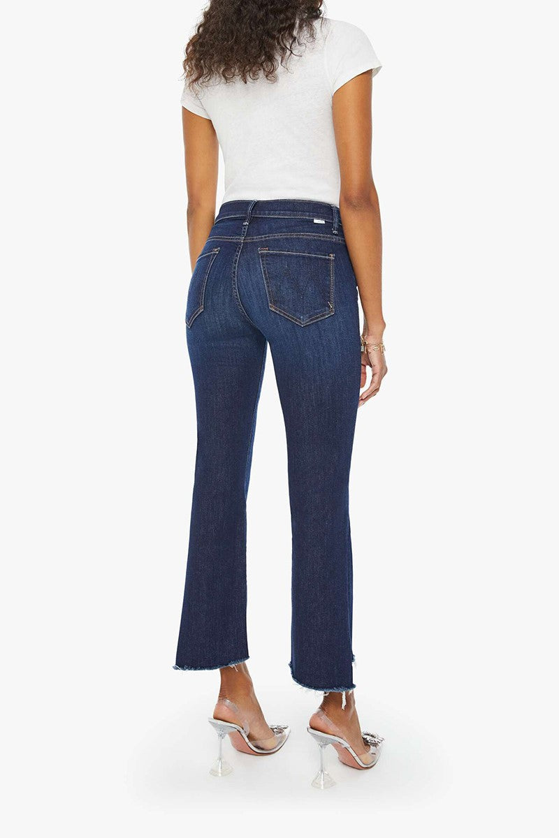 Mother The Insider Crop Step Fray Jean