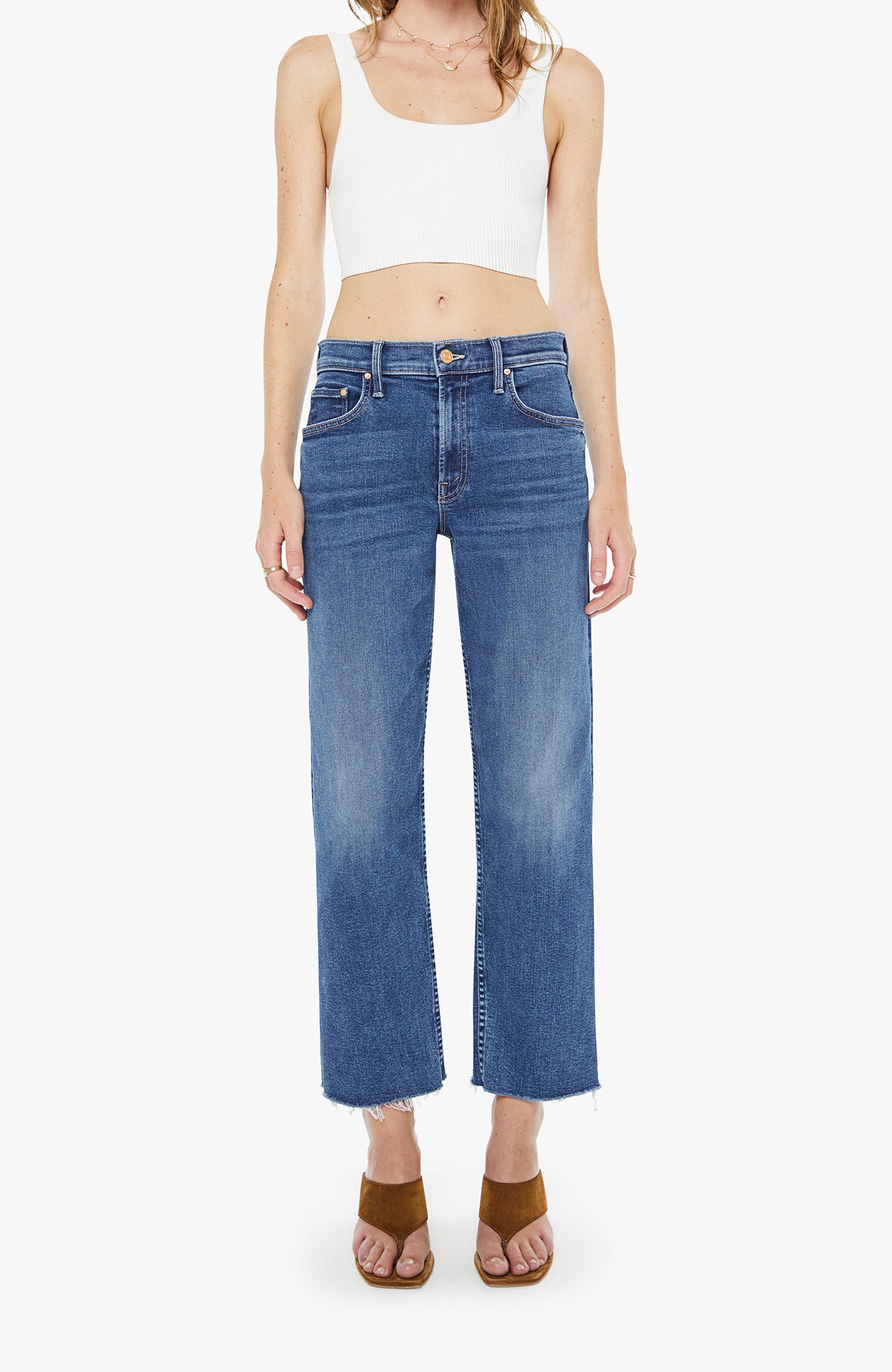 Mother The Newbie Ankle Fray