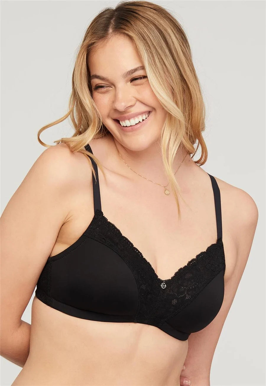 Montelle Intimates Wire-Free Dream Bra - Black