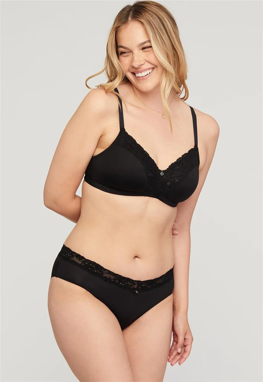 Montelle Intimates Wire-Free Dream Bra - Black
