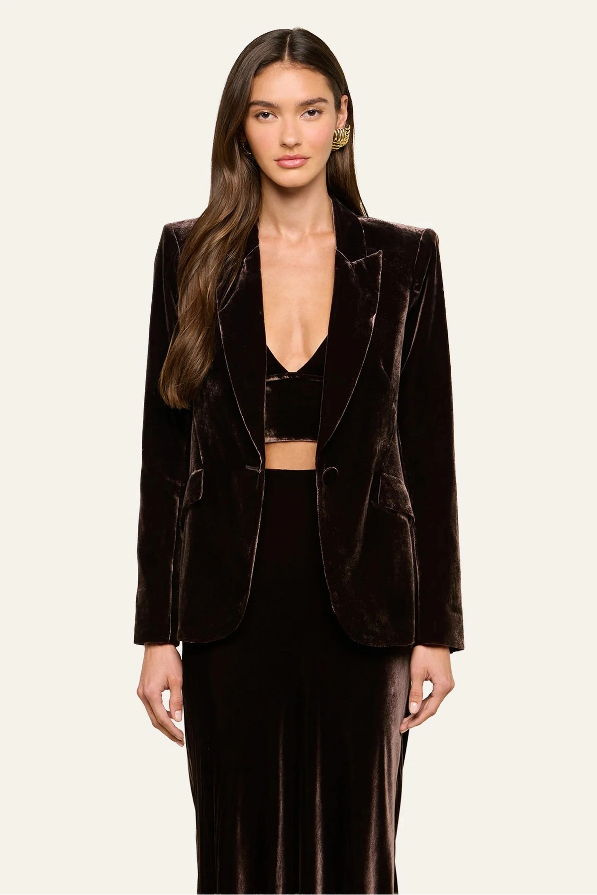 L'Agence Chamberlain Blazer Dark Java