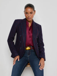 L'Agence Kenzie Pinstriped Blazer