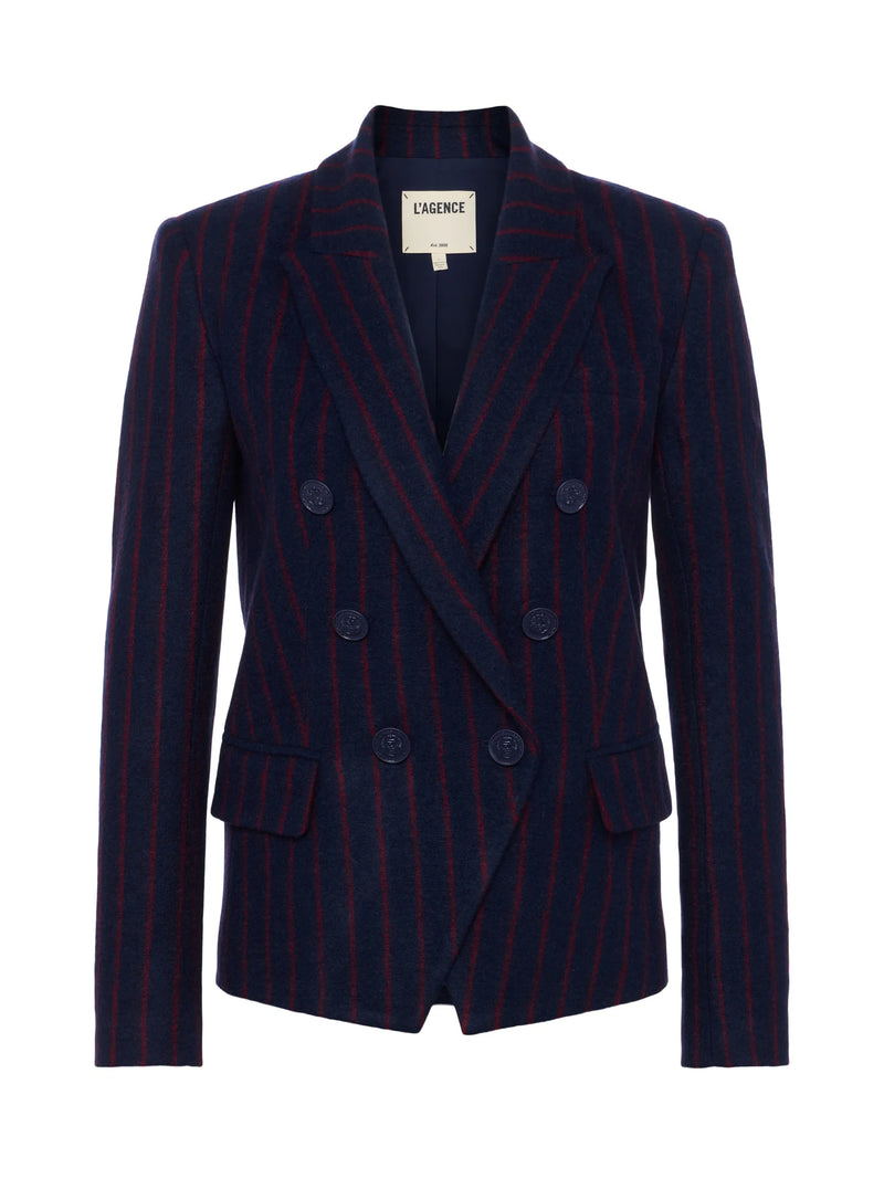 L'Agence Kenzie Pinstriped Blazer