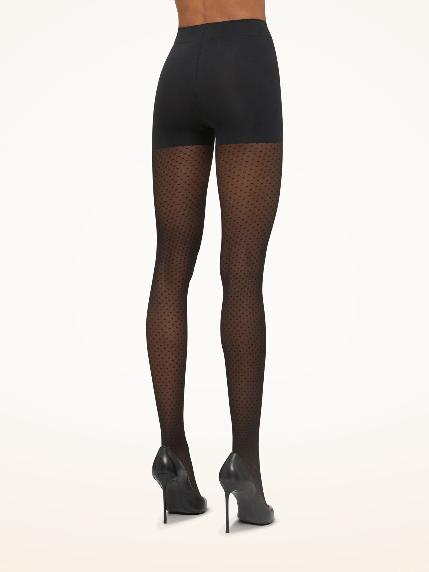 Wolford Control Dots Tights Black