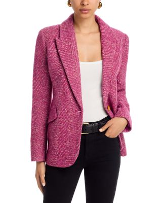 Blazer L'Agence Chamberlain rose multicolore à motif chevrons