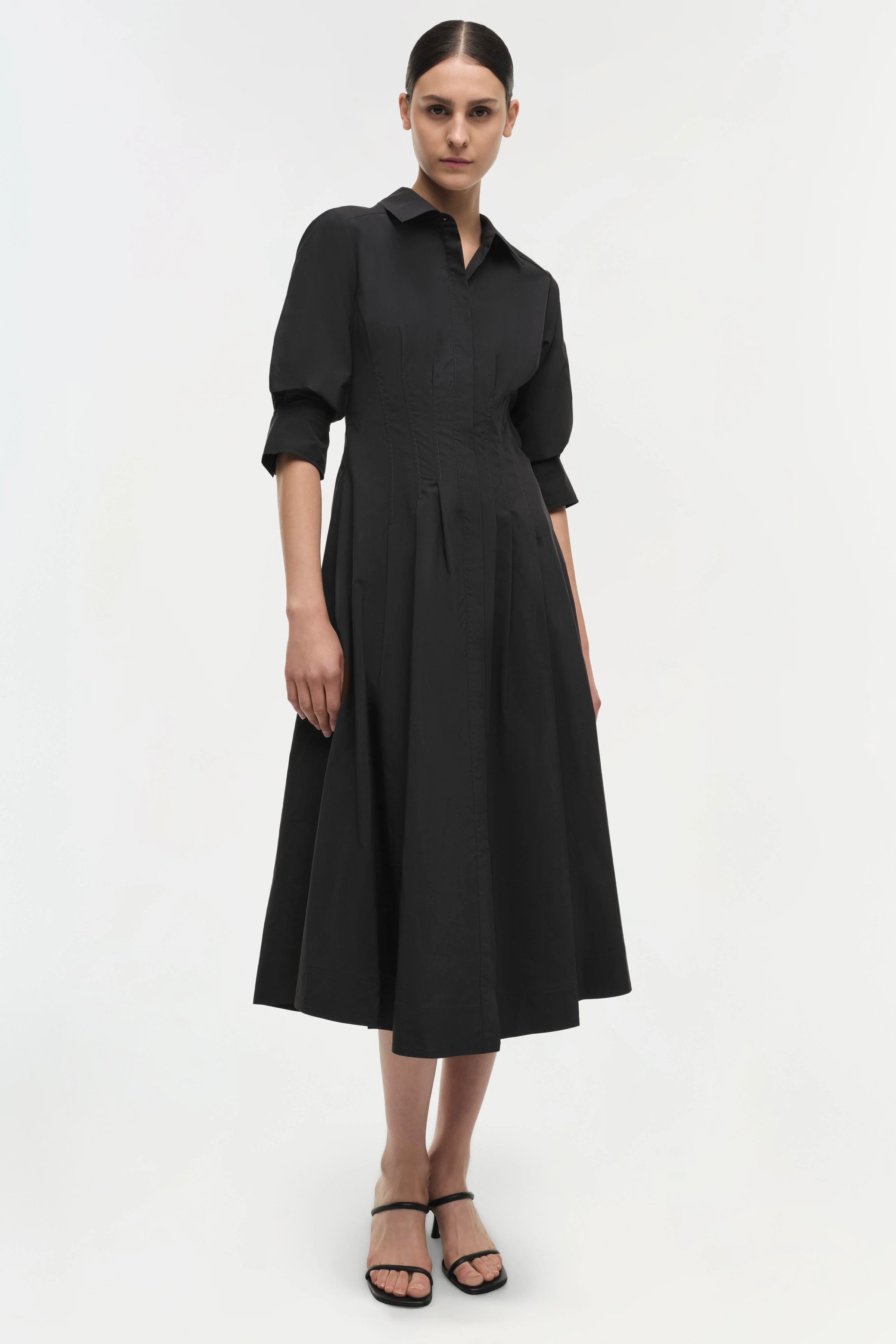 Simkhai Jazz Pintuck Midi Dress
