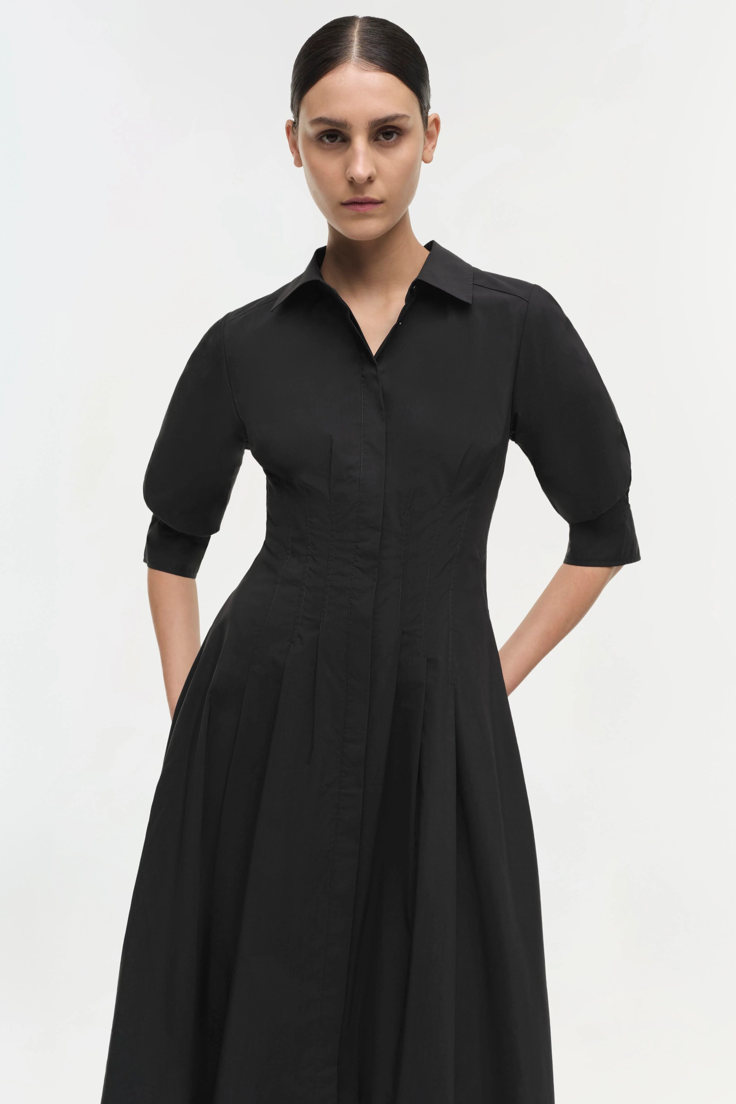 Simkhai Jazz Pintuck Midi Dress
