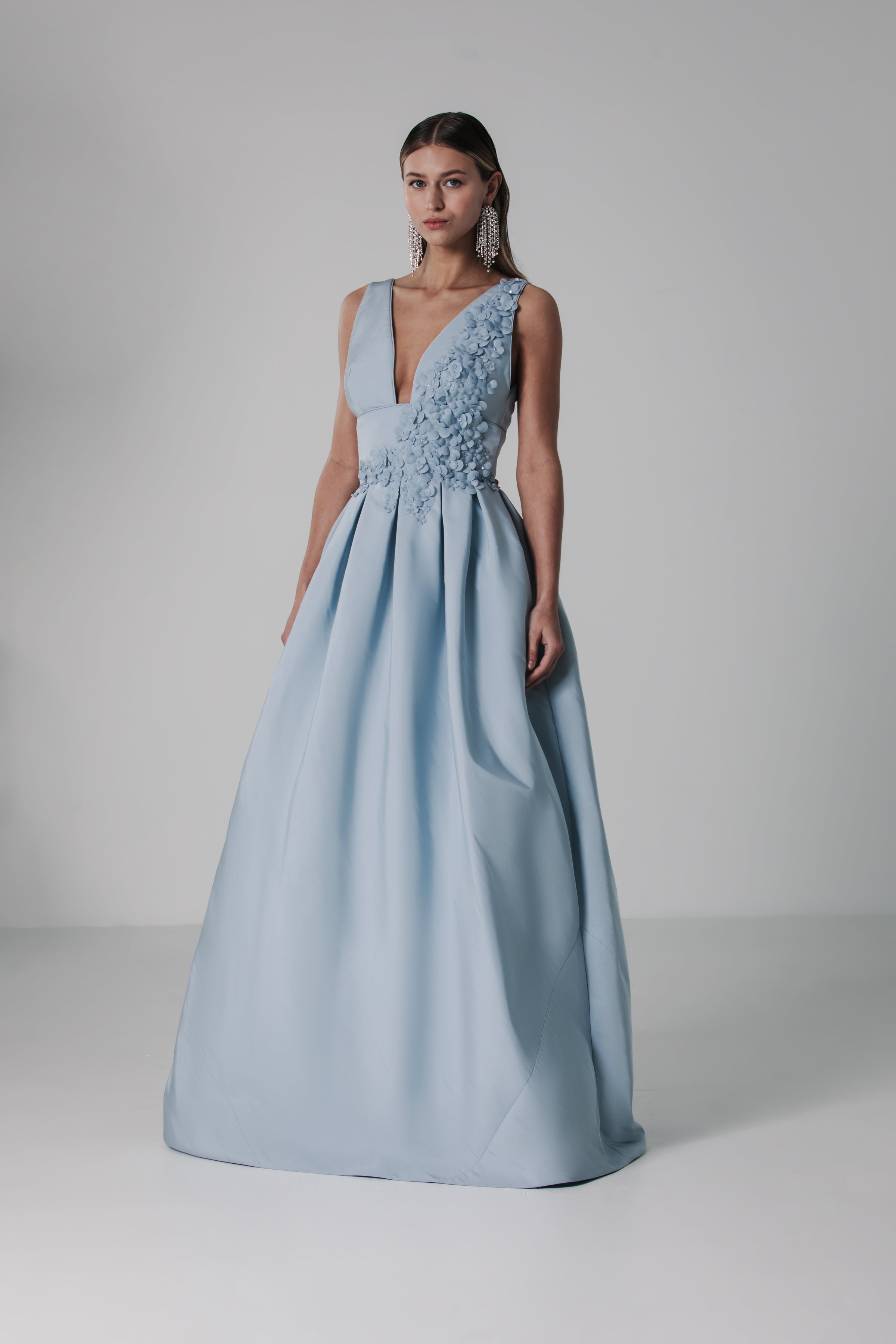Catherine Regehr V-Neck Apple Blossom Gown Catherine Regehr V-Neck Apple Blossom Gown