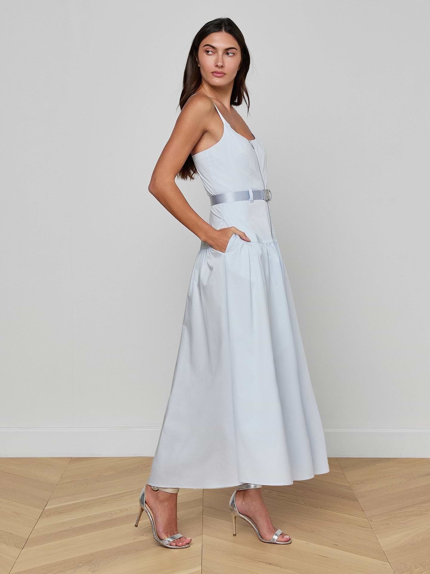 L'Agence Rima Dress Pale Mist Blue