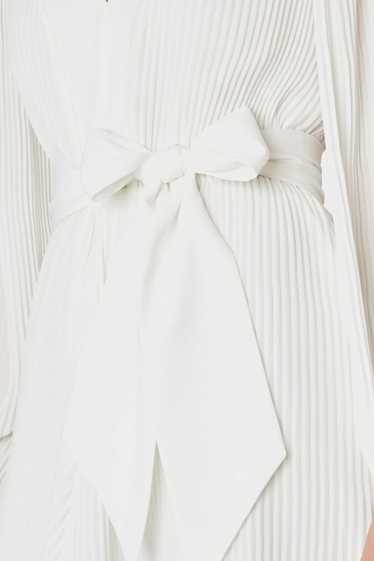 Milly Liv Pleated Mini Dress White