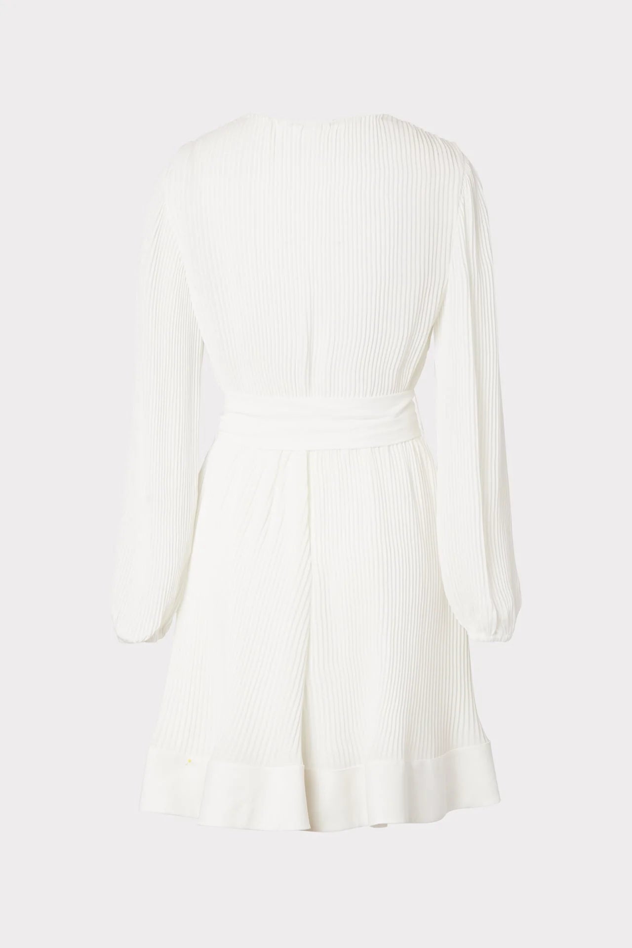 Milly Liv Pleated Mini Dress White
