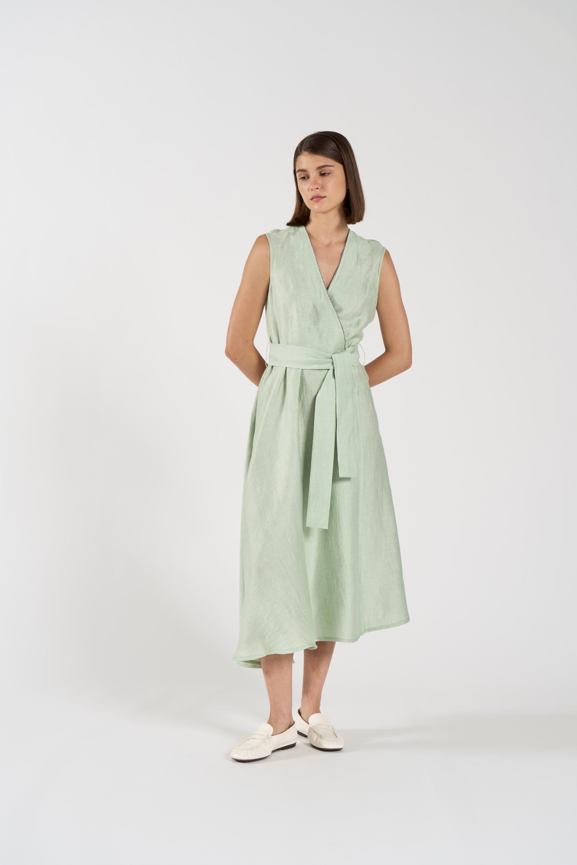 Tonet Dress Bambu (Wrong Color, Bambu is more Cream, not green)