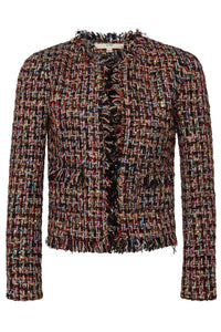 L'Agence Angelina Multi-Color Tweed Jacket