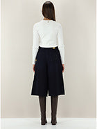 Liu Jo White Jersey Knit Sweater  - Bianco Lana